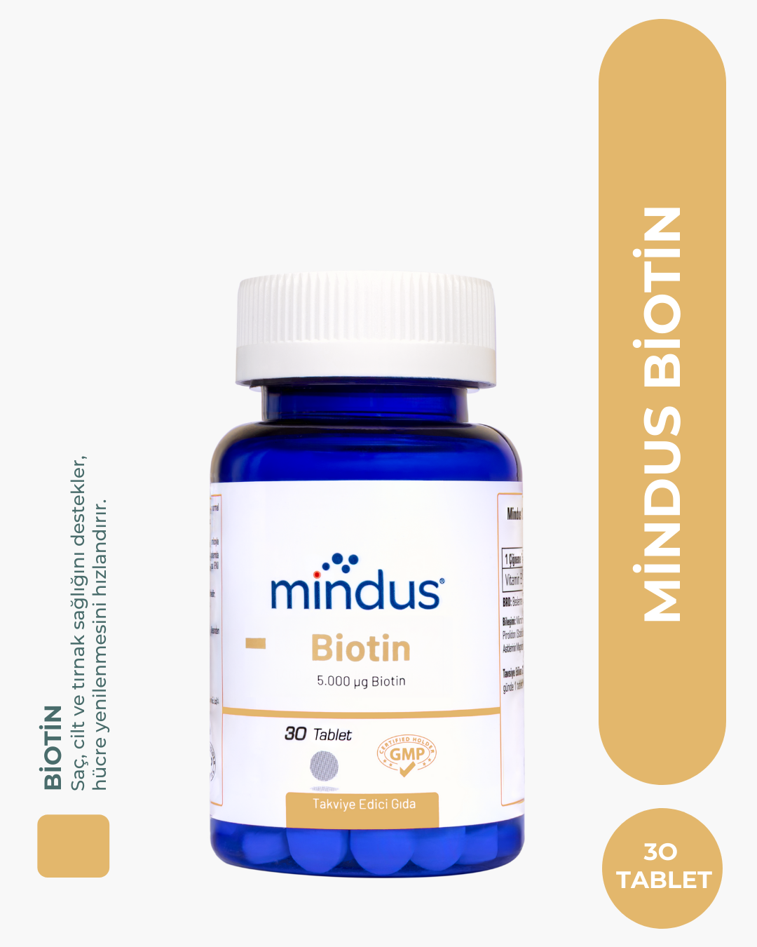 mindus Biotin 30 Tablet