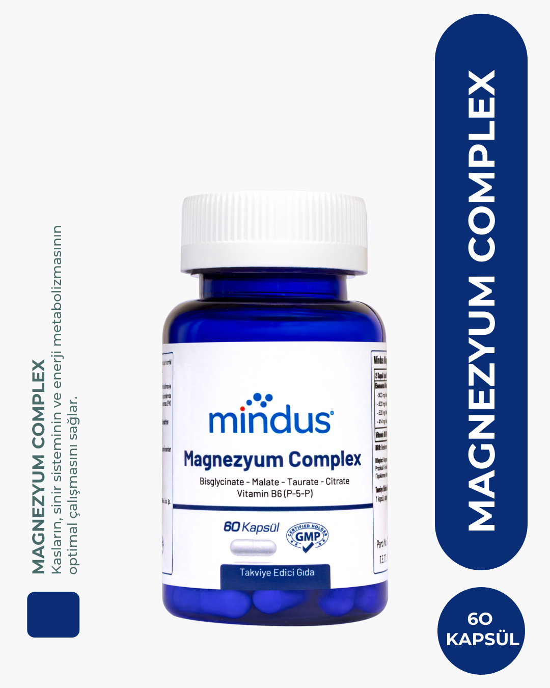 mindus Magnezyum Complex 60 Kapsül