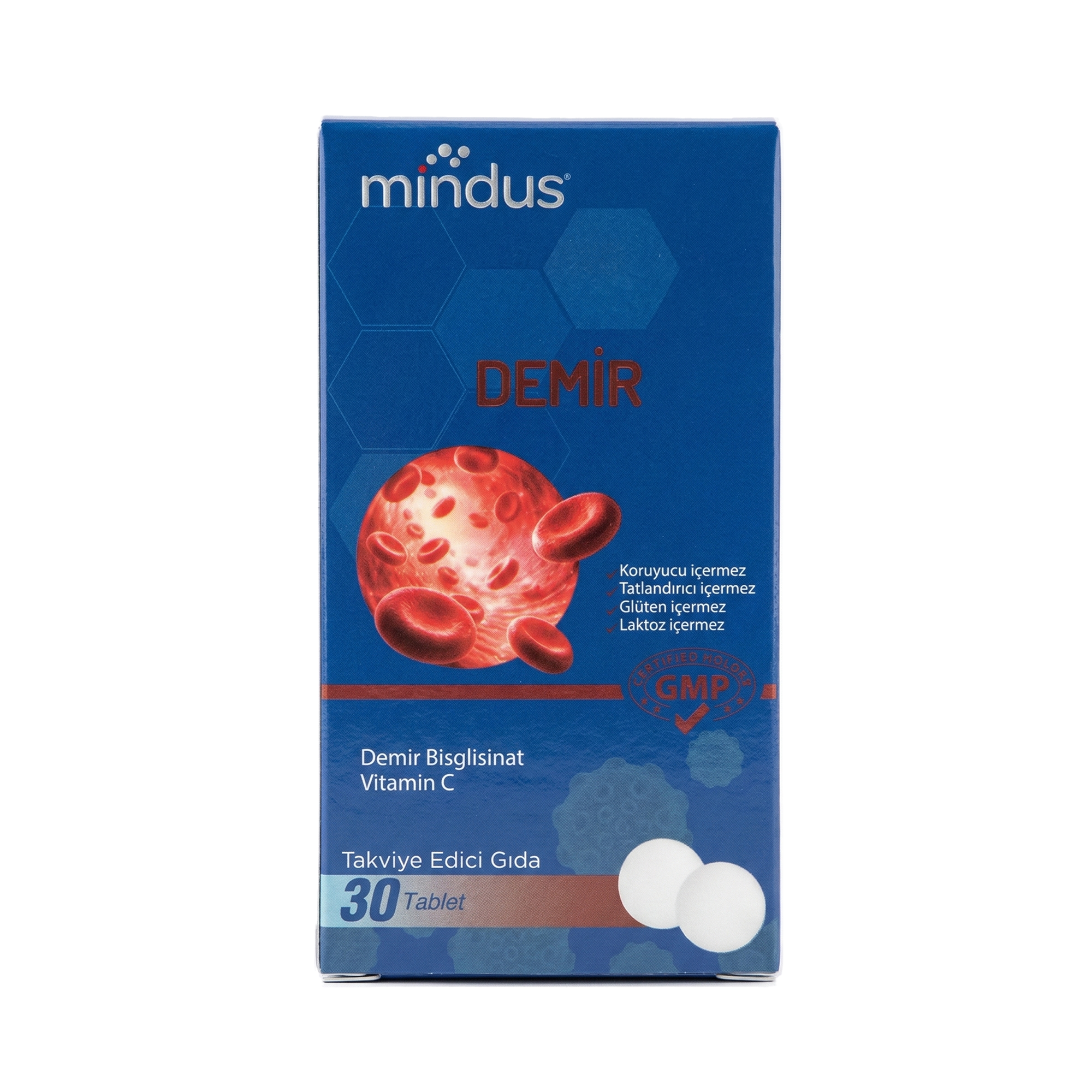 mindus Demir Bisglisinat - Vitamin C 30 Tablet