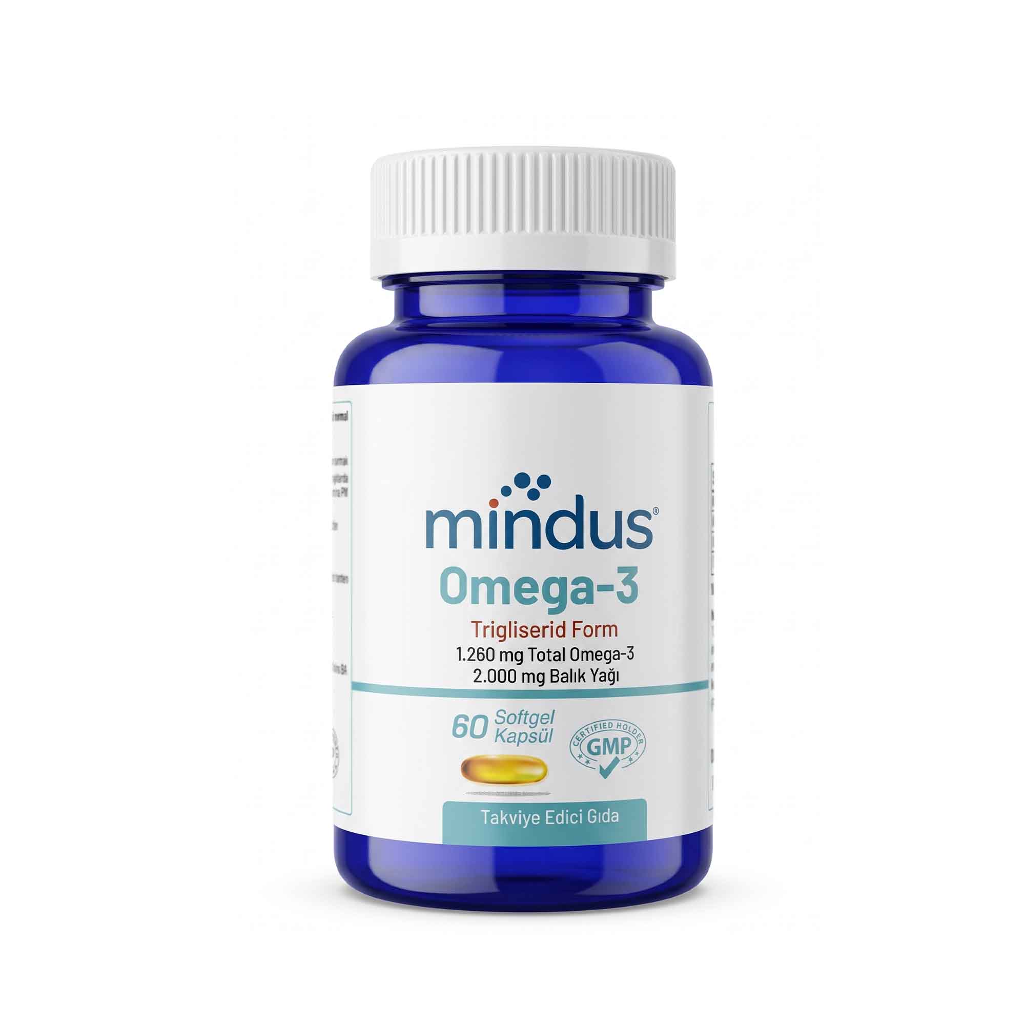 mindus Omega-3 Balık Yağı 60 Softgel