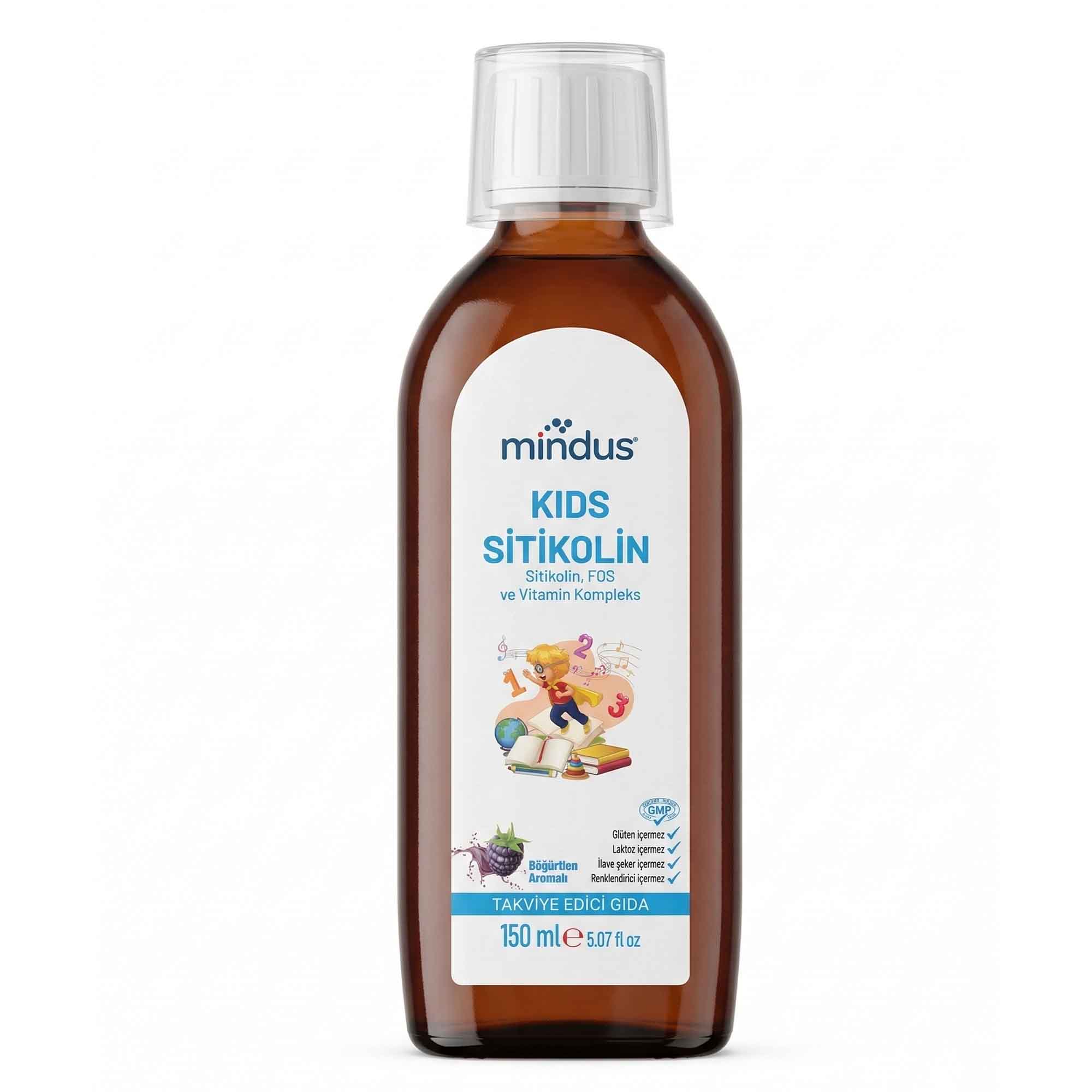 mindus Kids Sitikolin Şurup 150 ml